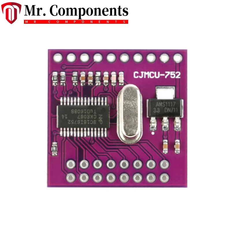 Плата расширения модуля преобразования UART SC16IS752 IIC I2C/SPI Bus 1 шт.