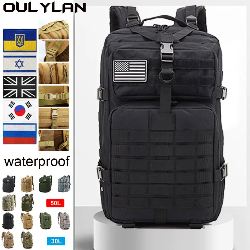 

Тактический рюкзак 30 л/50 л 3P для мужчин и женщин, аксессуары для кемпинга и охоты, военная камуфляжная штурмовая сумка, армейские рюкзаки Molle