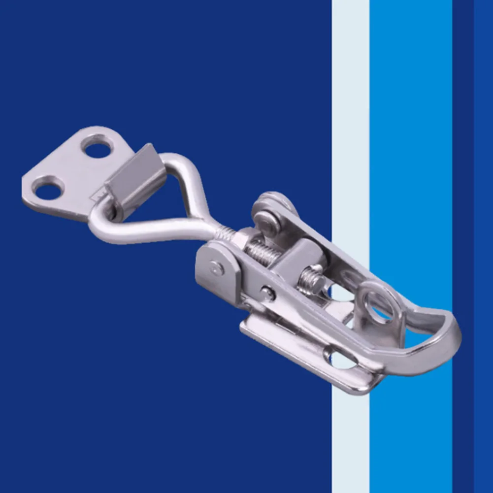 

Chest High Strength Box Catch Hasp Stainless Steel Adjustable Equipment Clamp Metalworking Toggle Lock Spring Loaded Trunk Latch