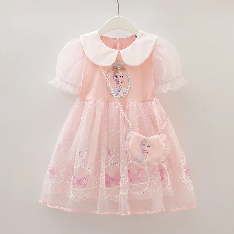 Детское Платье Принцессы Диснея Холодное сердце платье принцессы Эльзы для