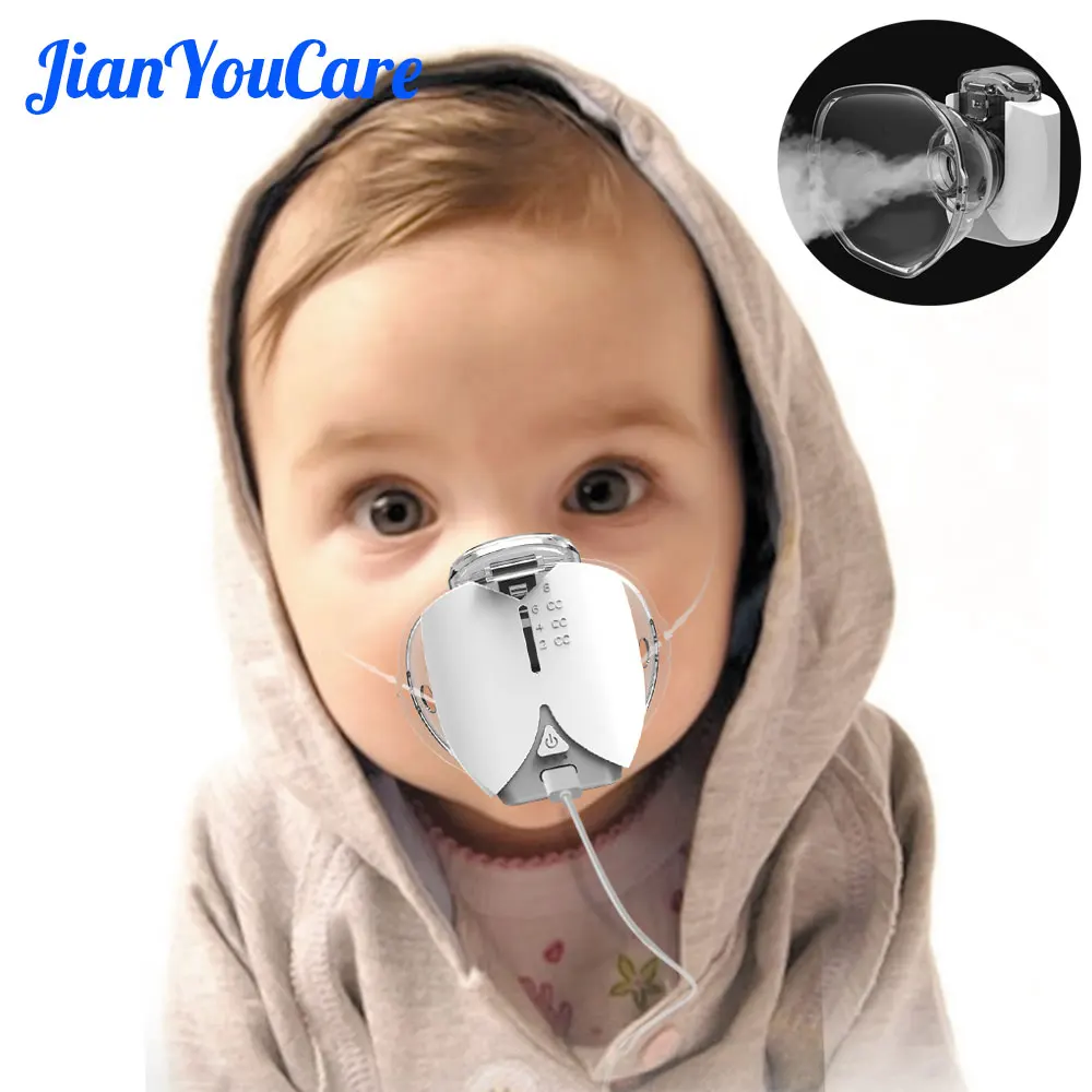 

JianYouCare Mini Handheld portable Nebulizer Mesh atomizer silent inalador nebulizador hands free Automizer inhaler kids adult