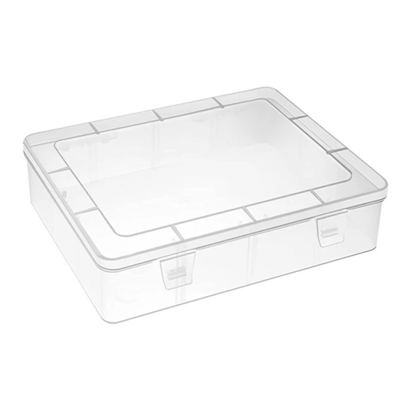 

Small Bead Organizers Box 13Pieces Plastic Storage Cases Mini Clear Bead Storage Containers Boxes Transparent With Hinged Lid