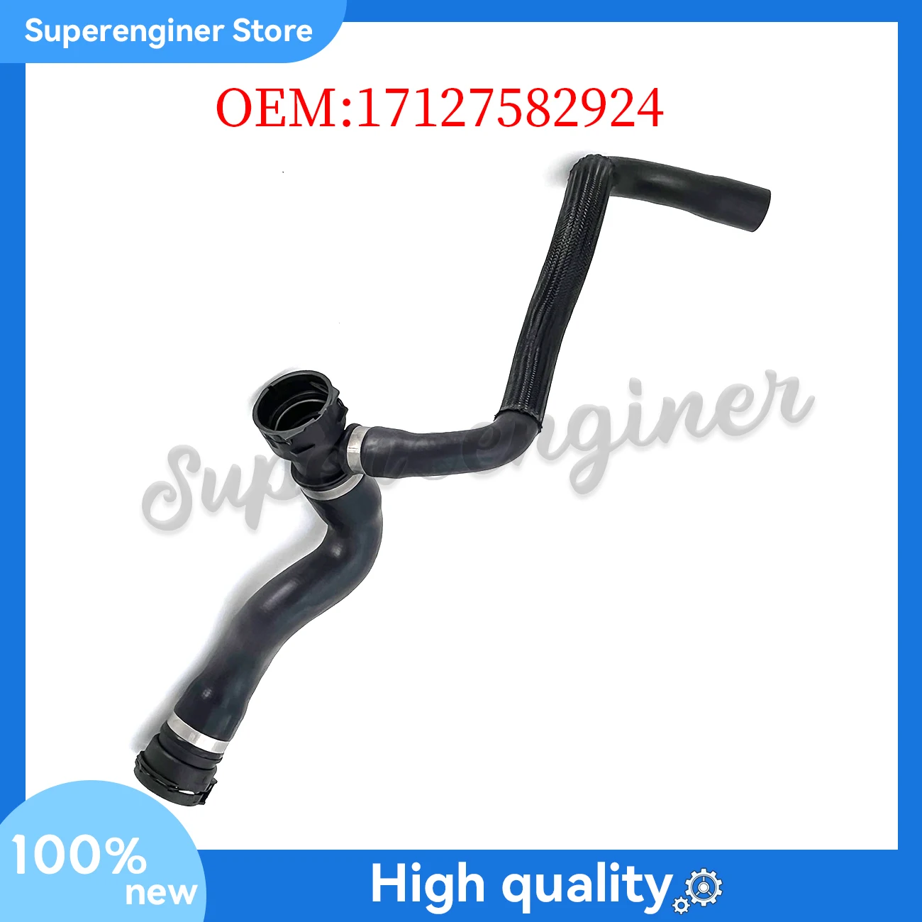 Шланг охлаждающей жидкости радиатора 17127582924 для BMW F01 F01N F02 F02N F10 F11