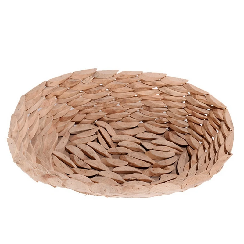

Driftwood Handmade Wooden Oval Fruit Plate Storage Basket Candy Plate Home Decoration Decoration Shootings Props