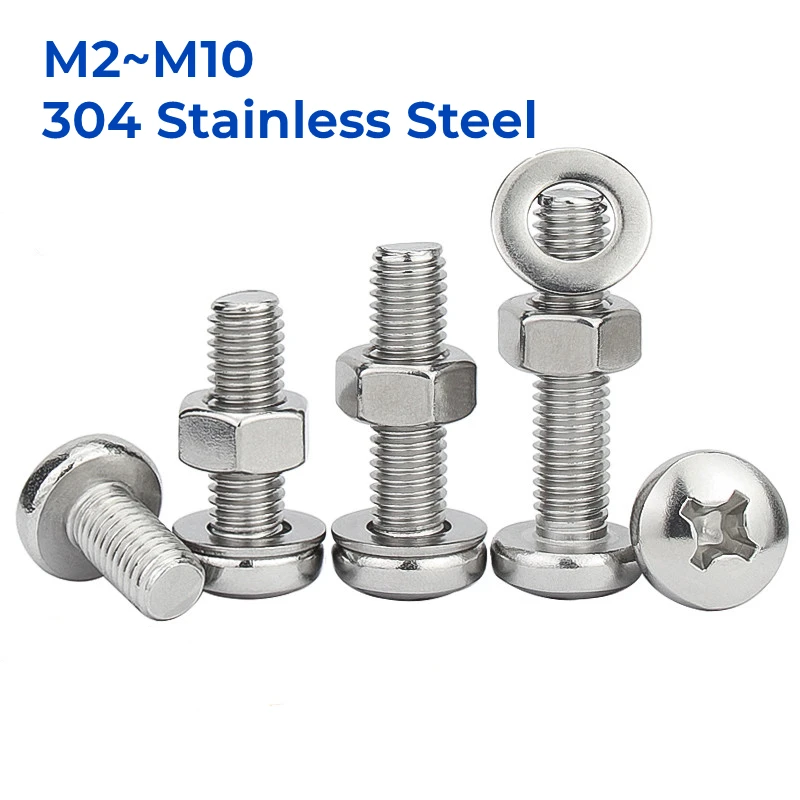 

Набор крепежа из нержавеющей стали M2-M10