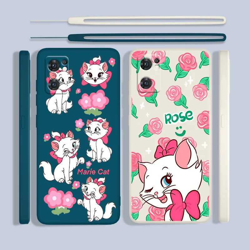

Disney The AristoCats Phone Case For OPPO Find X5 X3 X2 Lite Pro Neo A96 A94 A93 A77 A76 A74 A73 Liquid Rope Cover