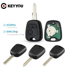 KEYYOU ID46 PCF7961 дистанционный Автомобильный ключ для Citroen C1 C2 C3 C4 Saxo Picasso Xsara для Peugeot 106 206 306 307 107 207 407 Partner