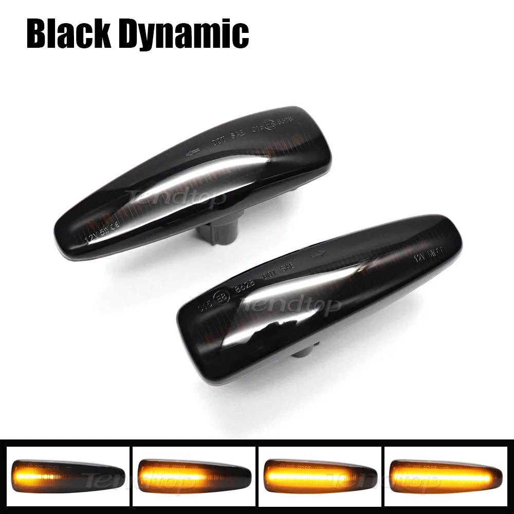 

Светодиодный динамический последовательный боковой габаритный повторитель указателей поворота для Mistubishi Outlander Sport Mirage Sport Lancer Evolution X