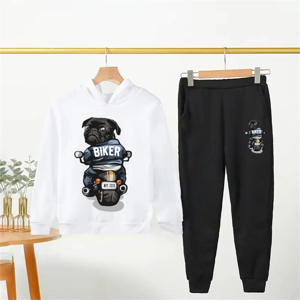 Хлопковая Толстовка С Капюшоном Для Мальчиков И Девочек Мультяшным Дизайном