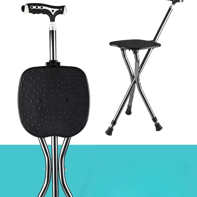 Сверхлегкий стул-трость из алюминиевого сплава складной стул для пожилых людей