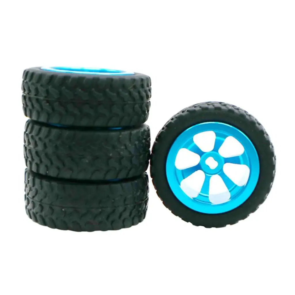4pcs 1:28 RC   Wheel Tires for  WLtoys  K969 K989 P929 Upgrade Kits