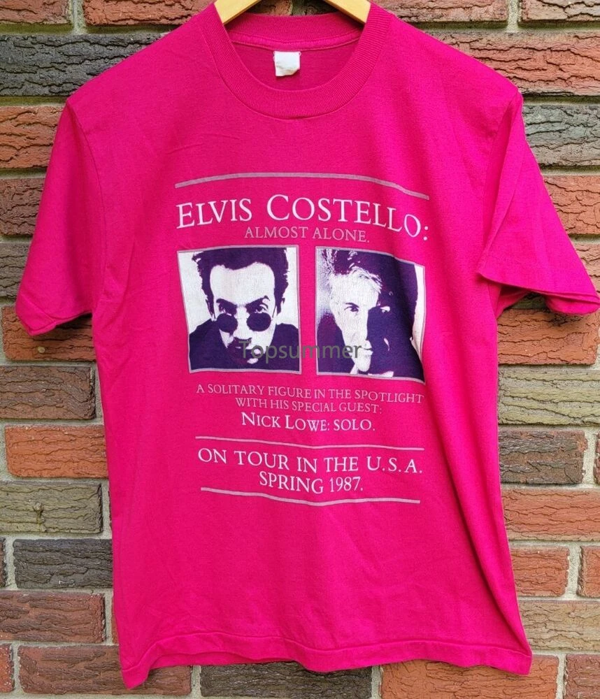 

Vintage 1987 Elvise Costello Nick Lowe Tour T Shirt