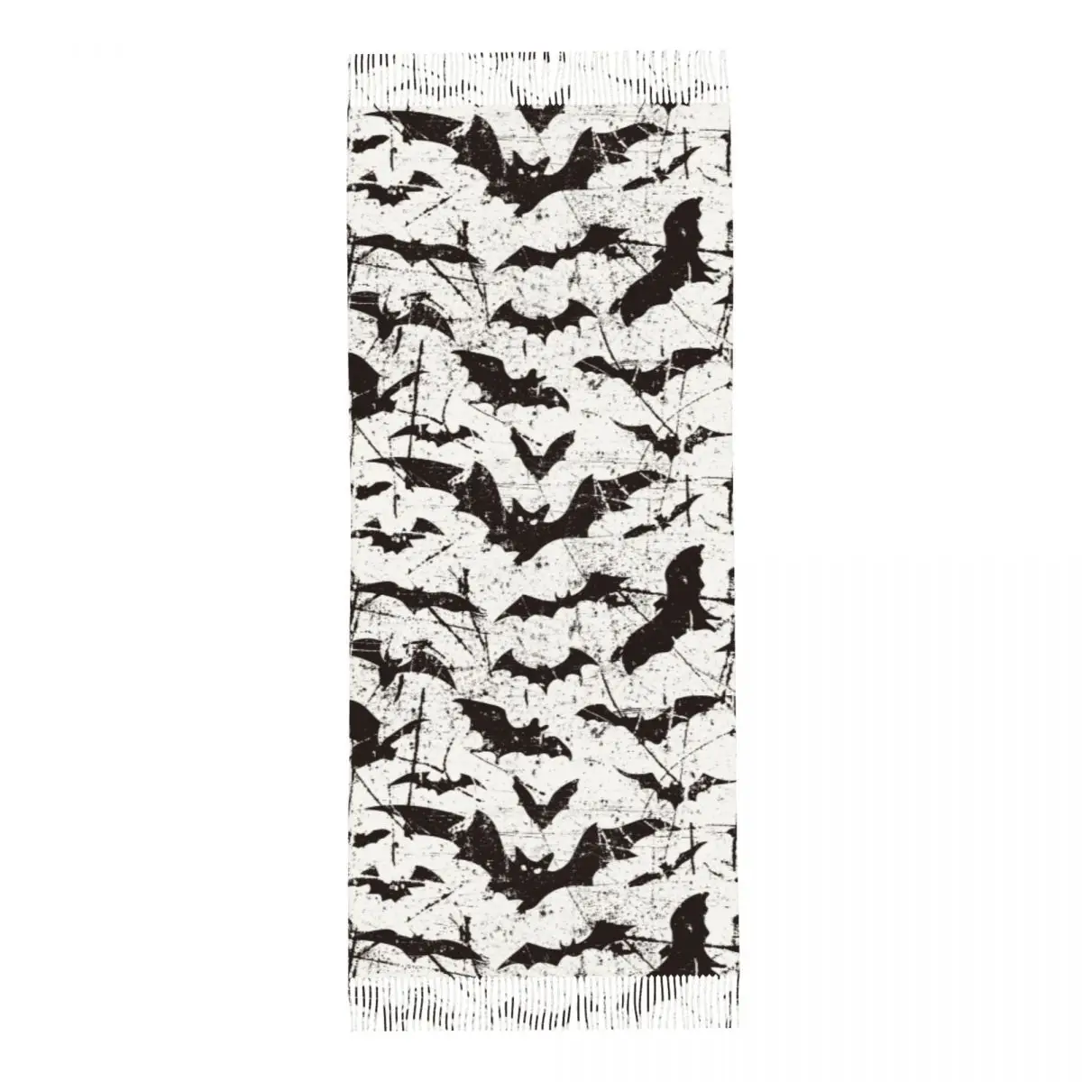 Хэллоуин летучие мыши шаль палантины для женщин Зимний теплый длинный мягкий