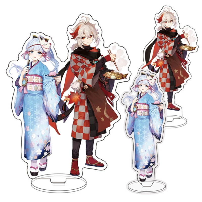 

Экшн-фигурки Genshin Impact, строительные фигурки Genshin Raiden Shogun Kokomi, настольный декор «сделай сам», стоячий знак, коллекционный орнамент