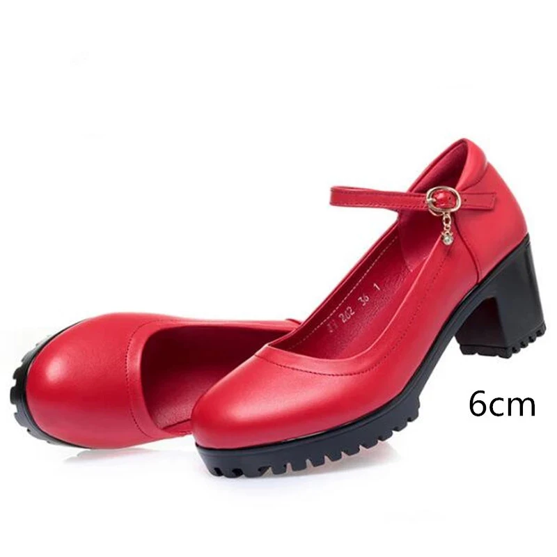 

2022 Women's New Spring and Autumn Fashion All-match High-heeled Shoes Casual Shoes Sexy Thick-soled Thick-heeled Shoes