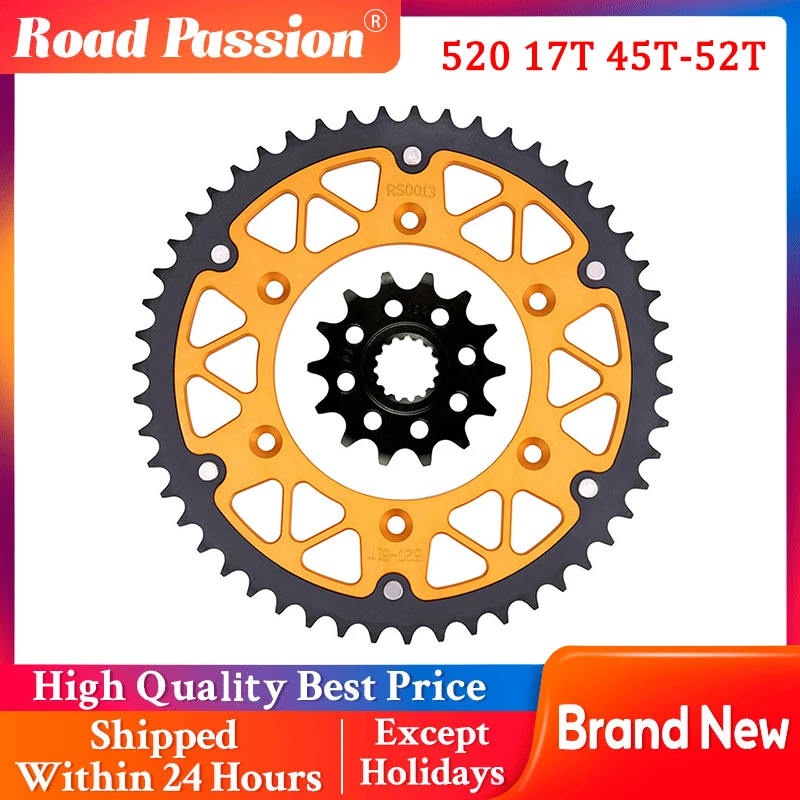 

Передняя и задняя звездочки для мотоцикла 14T 45T 46T 47T 48T 49T 51T 52T для 790 890 Adventure R 690 620 640 Duke L LC4 Rally SM SMC SMR