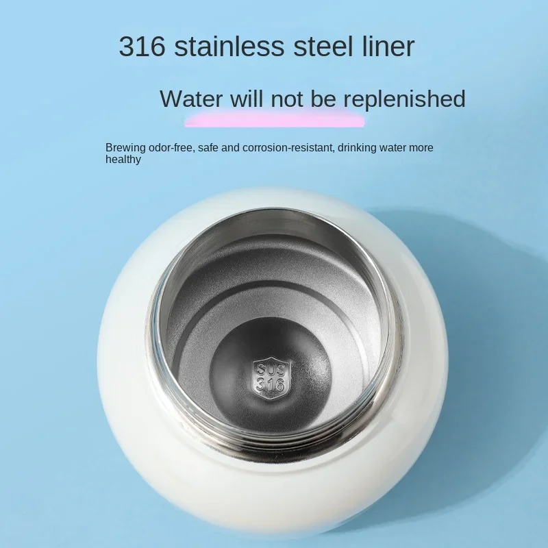 Новинка 2024 большая Изолированная чашка с животом для воды из нержавеющей стали 316