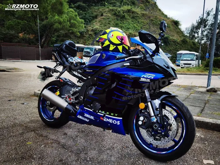 

New ABS Fairings Kit Fit For YAMAHA YZF-R6 R6 2017 2018 2019 2020 2021 2022 17 18 19 20 21 22 Bodywork Set Blue