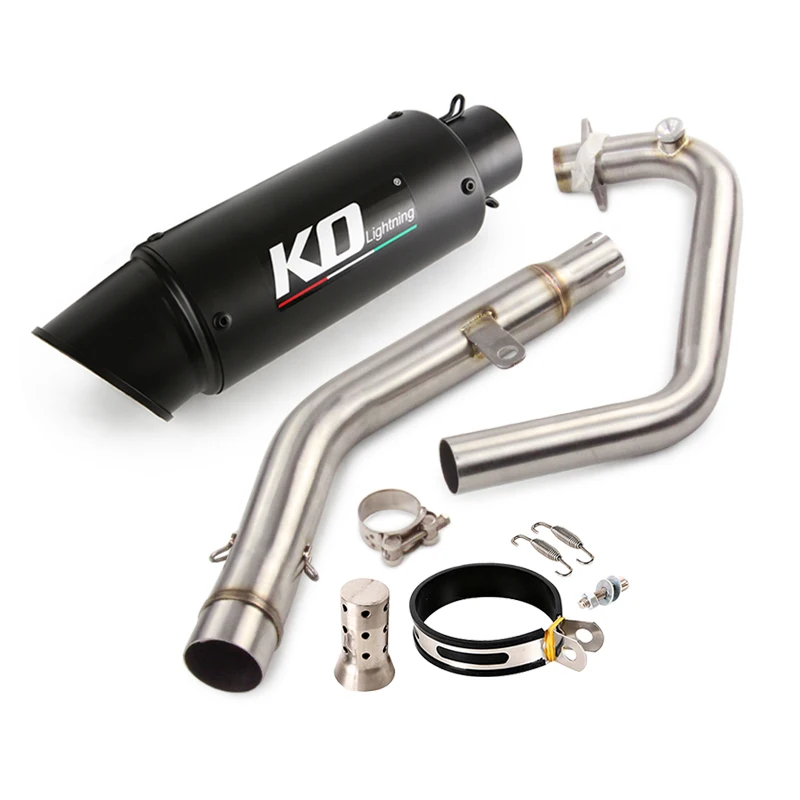 Slip On KPT200 Motorcycle Exhaust System Escape Muffler Silencer Front Link Pipe Connector Tube for LIFAN KPT200 Any Year enlarge