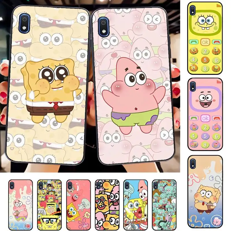 

S-Sponge Bob-S-SquarePants Phone Case for Samsung A51 01 50 71 21S 70 31 40 30 10 20 S E 11 91 A7 A8 2018