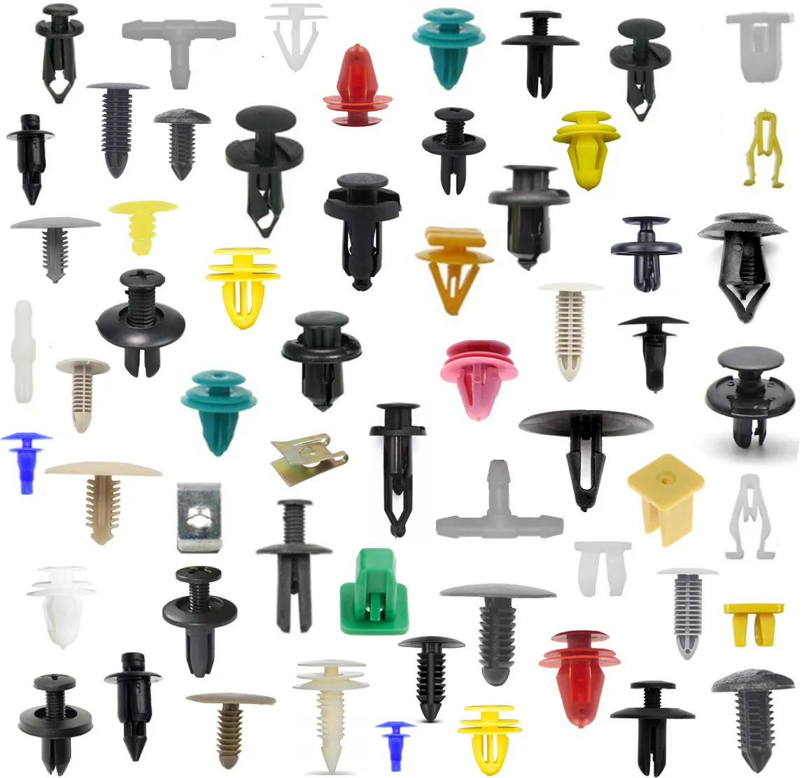 

100Pcs Car Clips Fastener Screws Bumper Interior Decoration Auto Plastic Random Mixing Universal Plastic