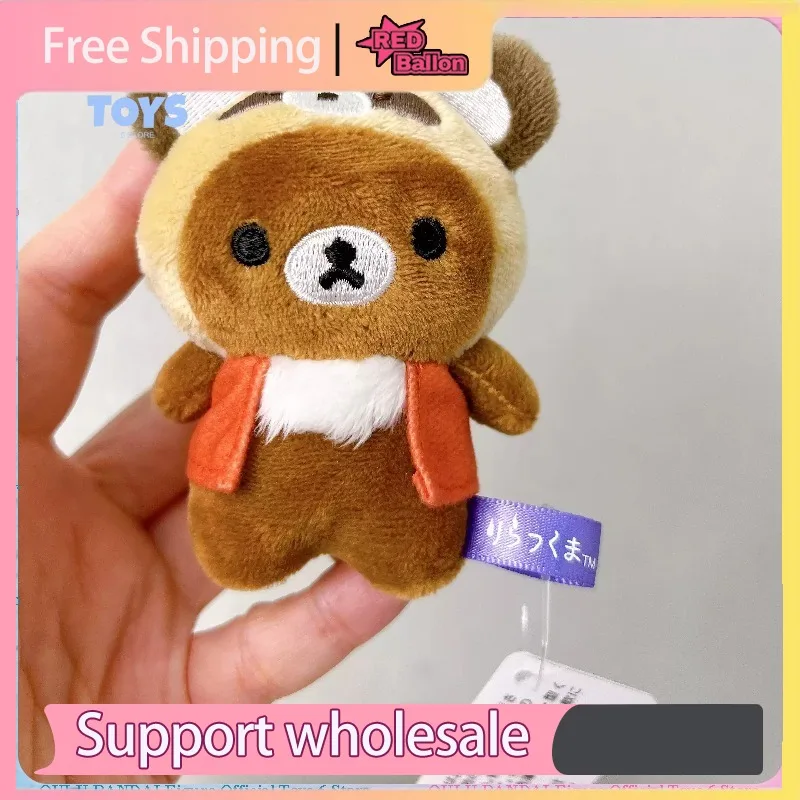 Фото Оригинальная плюшевая кукла San-X Rilakkuma на Хэллоуин – мягкая пушистая игрушка, брелок для сумки и коллекционный сувенир №3