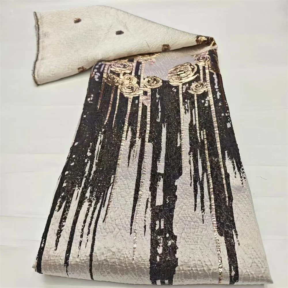 Новинка 2024 кружевная ткань модное нигерийское кружево из парчовой ткани
