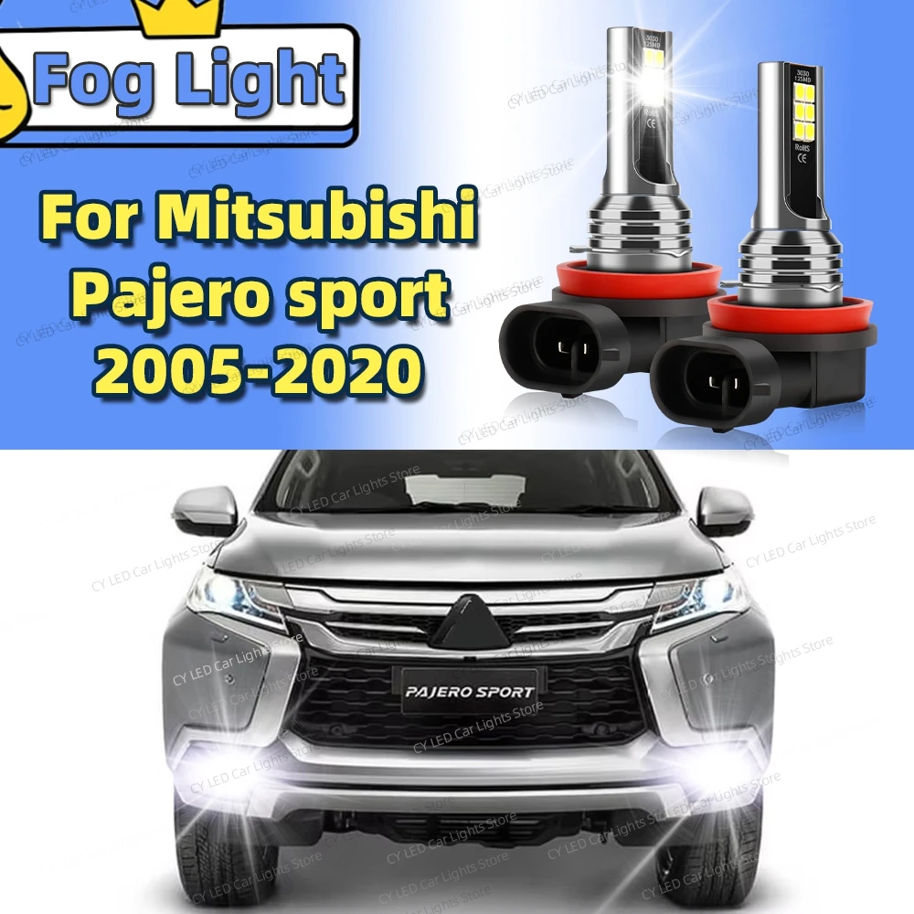 

2 шт. светодиодные передние противотуманные фары Canbus, автомобильные фары для Mitsubishi Pajero Montero Shogun sport 2005-2020 2011 2012, автоаксессуары