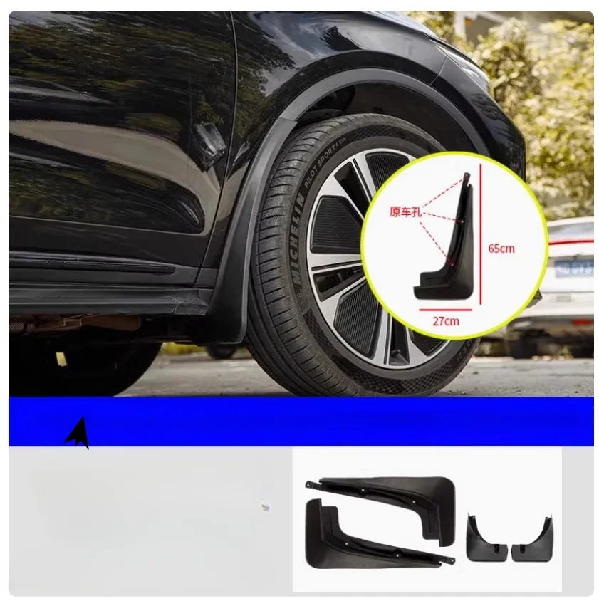 

Для BYD Tang EV/DMP/DMI 2022 2024 переднее и заднее брызговик в оригинальном стиле, специальный брызговик из полипропилена, автомобильные аксессуары, 4 шт.