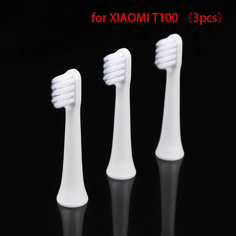 

3pcs Sonic Electric Soft Toothbrush For XIAOMI T100 Whitening Vacuum DuPont Replacment Heads Clean Bristle Brush Nozzles Head