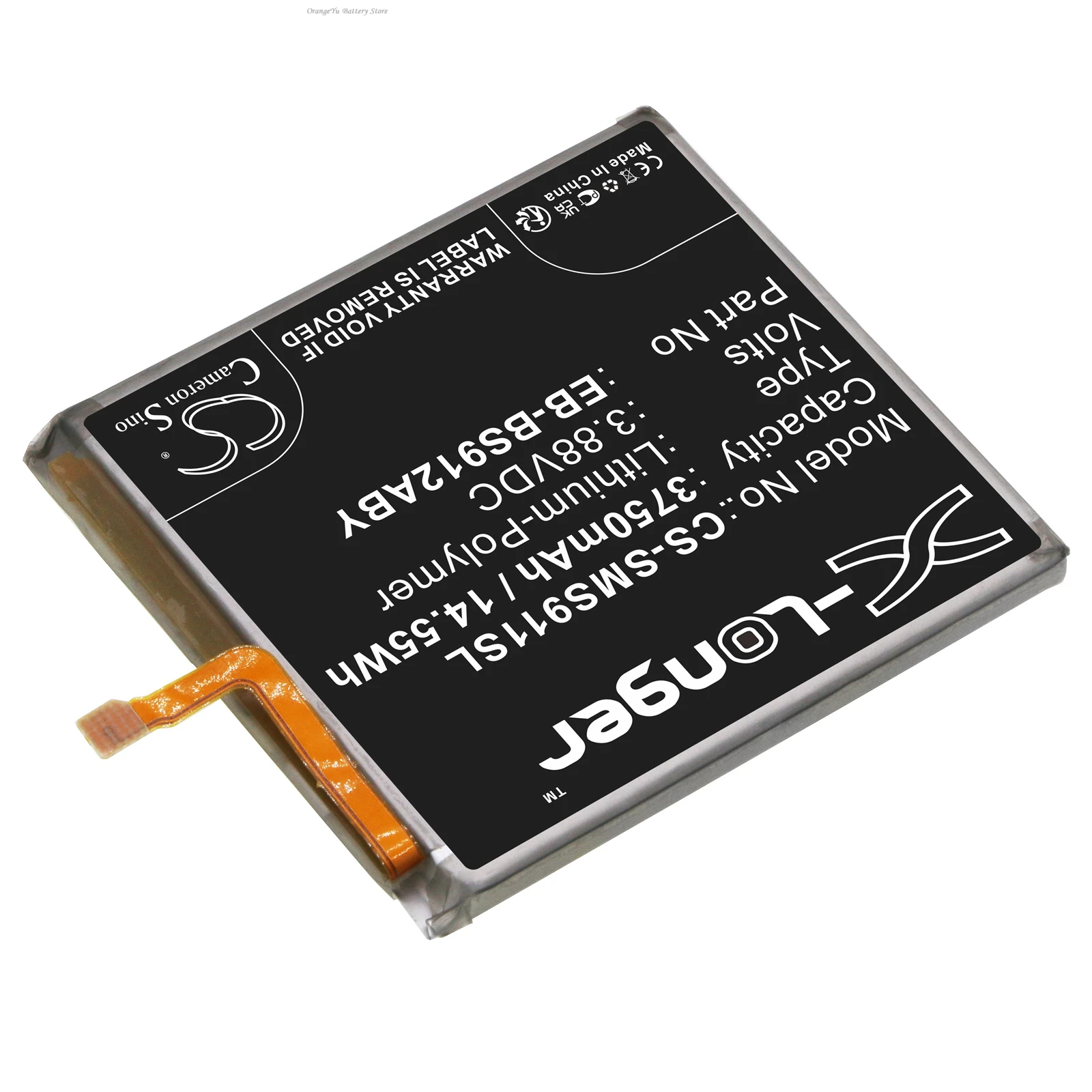 Фото Сменная батарея 3.88V 3750mAh EB-BS912ABY для Samsung Galaxy S23 5G SM-S911B SM-S911T SM-S911W SM-S9110 SM-S911N SM-S911J №1
