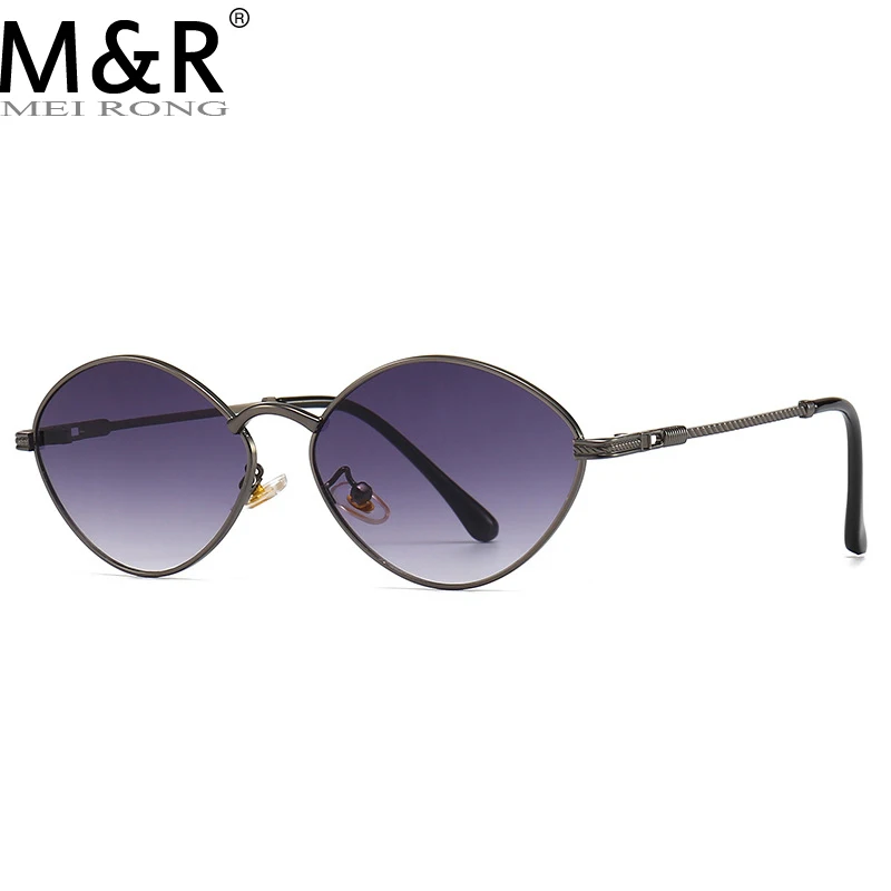 

Модные маленькие круглые женские солнцезащитные очки в винтажной металлической оправе градиентного цвета оправа для очков летние дорожны...