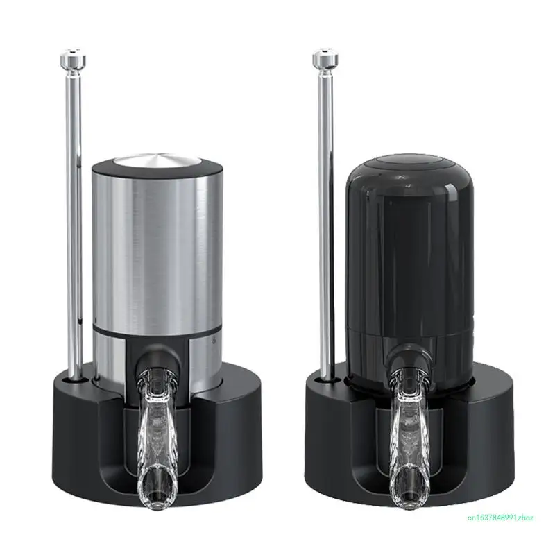 

Rechargeable Automatic Wine Aerator Pourer Spout Battery Operated Electric Wine Aerator and Dispenser with Stand Base