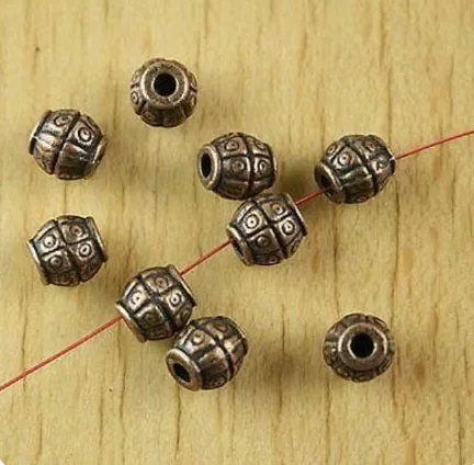 20 шт. 7 5x7 4 мм отверстие 2 сплав matel старинные медные бусины-разделители для