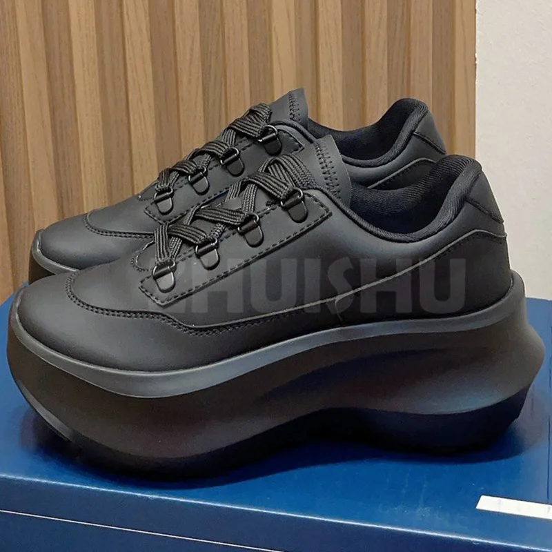 

Женские туфли на плоской подошве, однотонные универсальные лоферы из натуральной кожи с перекрестной шнуровкой, на толстой подошве, весна-осень 2023