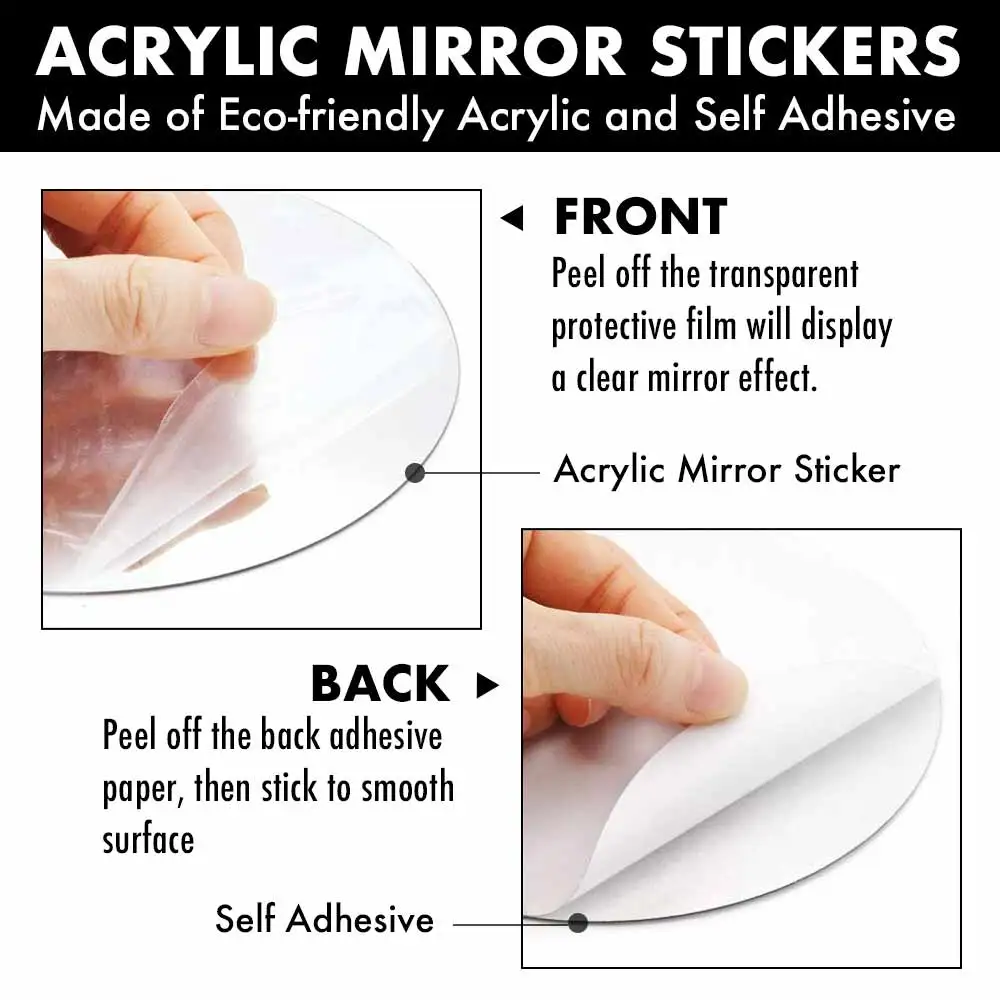 Наклейка Настенная круглая на зеркало акриловая |