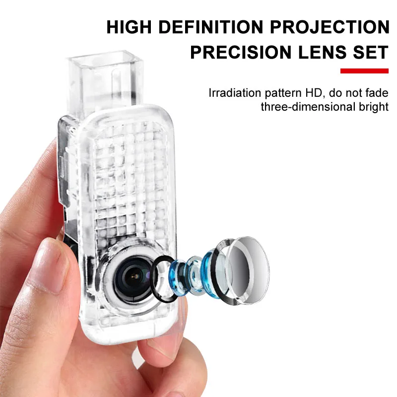 2 шт. светодиодные лампы приветствия для дверей автомобиля 3D лазерные проектора