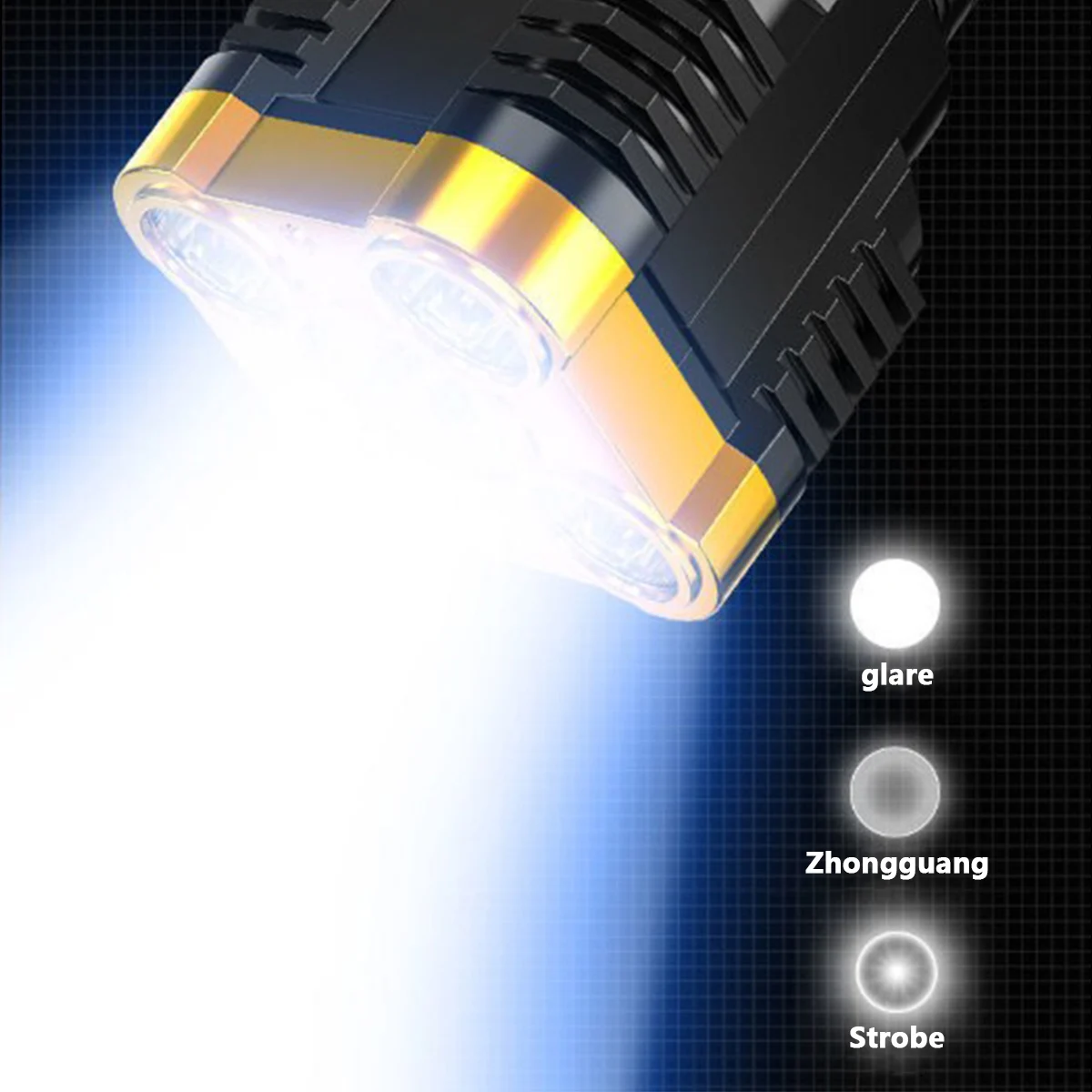 

LED Flashlight with 3 Lighting Modes LED Torch Waterproof LED Torch Light with 2400mAh Battery USB Rechargeable LED Torch for Em