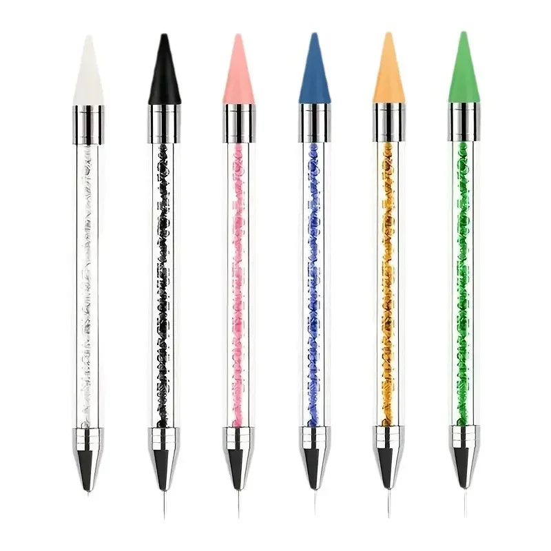 Двойные головки для дизайна ногтей акриловый дизайн металлическая точечная