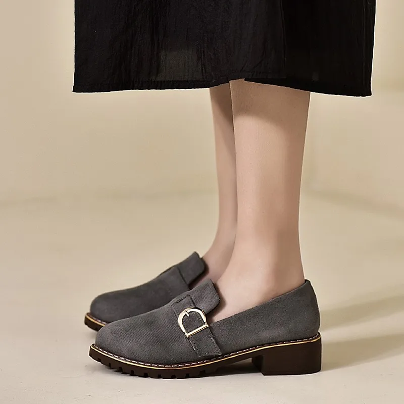 2022 Spring And Autumn Women's Flat Shoes Buckle Daily Leisure Soft Non-slip Pregnant Women Mother Pregnant Women Outdoor Work