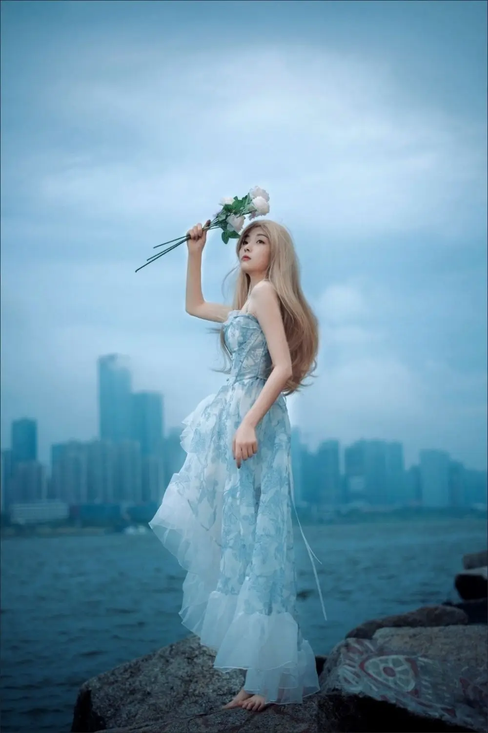 Японское женское шикарное асимметричное платье винтажное летнее мини на день