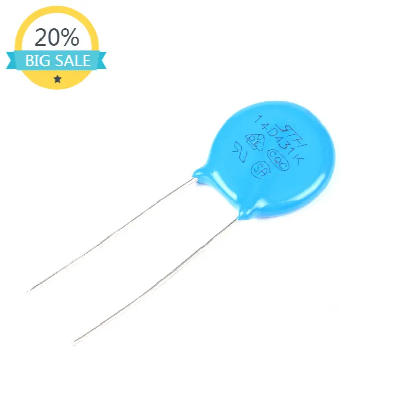 

20pcs Varistors 14D431K 14D-431K 14D431 430V Metal Voltage Dependent Resistor VDR VSR Resistance