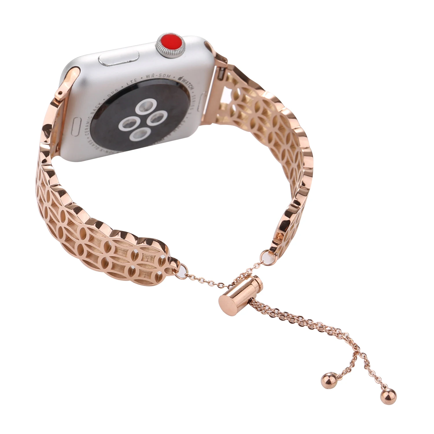 Strap for Apple Watch bracelet Coin square hollow rhinestone Stainless Steel  band 49mm45mm44mm42mm41mm40mm38mm strap for Iwatch
