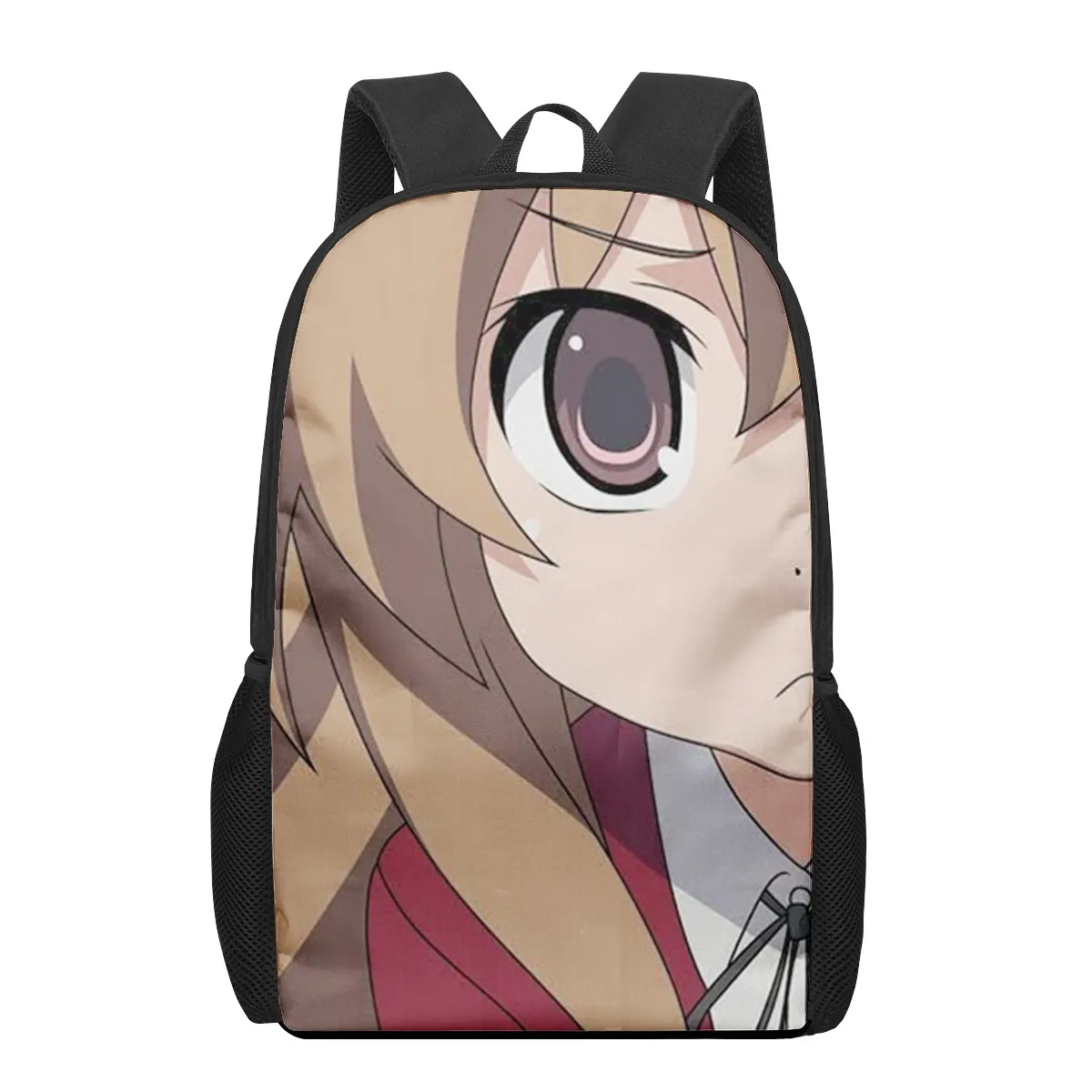 Anime Toradora Aisaka Taiga 3D Pattern School Bag for Children Girls Boys Casual Book Bags Kids Backpack Boys Girls Schoolbags B
