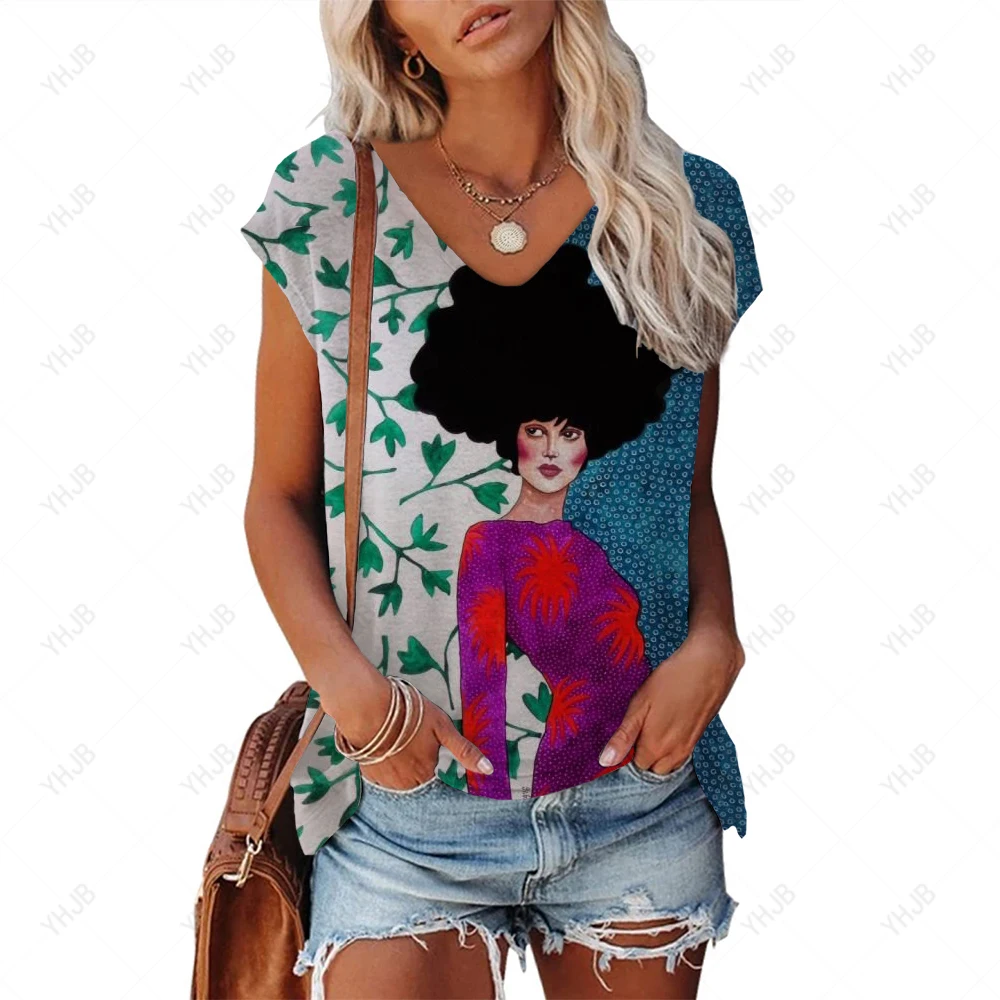 

Женская летняя простая футболка с V-образным вырезом, модель 2023 года, сексуальная женская Повседневная Свободная футболка без рукавов на бретелях