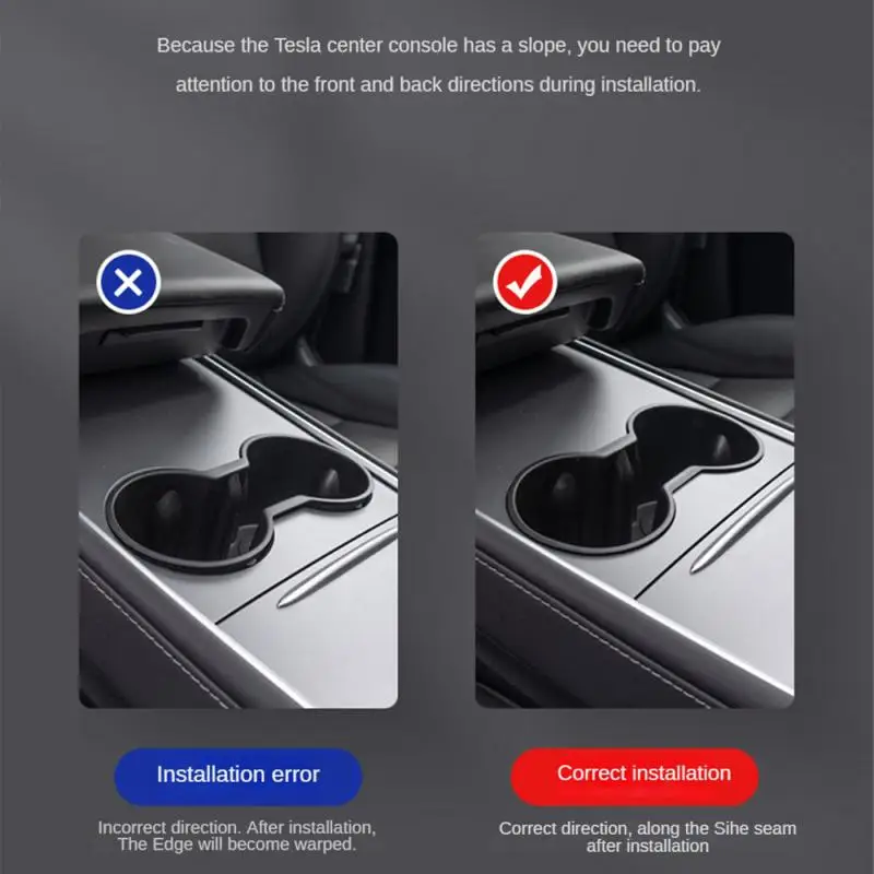 

For Multifunctional Car Interior Cup Holder Car Storage Box Non-slip Door Cup Holder Auto Cup Holders for Tesla Model 3 Model Y