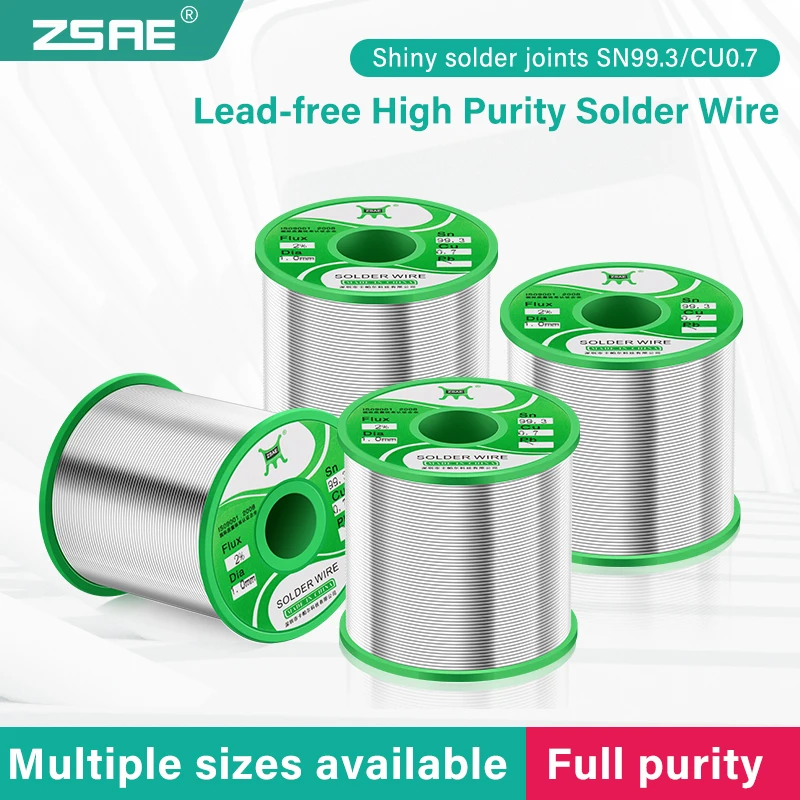 500g Lead Free Flux 2.0% Soldering Tin Wire Tin Melt Rosin Core 0.6mm 0.8mm 1mm 1.2mm 1.5mm Soldering Wire Roll No-clean enlarge