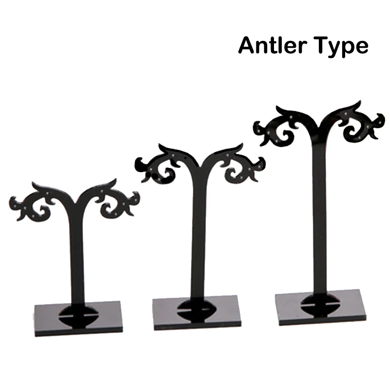 

3 шт., черные акриловые подставки для сережек