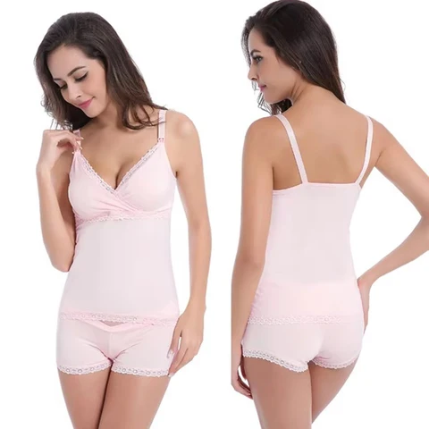 Одежда для беременных, женский бюстгальтер для сна, нижнее белье, бюстгальтеры для кормления грудью, комплекты камзолов и шорт для кормления грудью, послеродовое нижнее белье