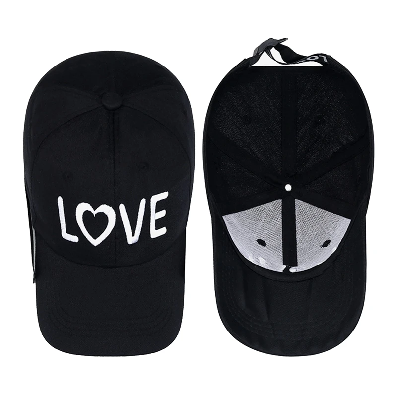 

Новинка Весенняя модная шапка для пар с вышивкой в виде сердца желтая розовая бейсболка с длинной лентой для женщин и мужчин Снэпбэк кепки в стиле хип-хоп